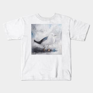 seagull at sea Kids T-Shirt